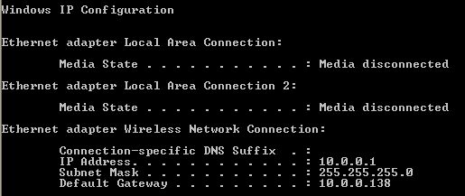 ipconfig